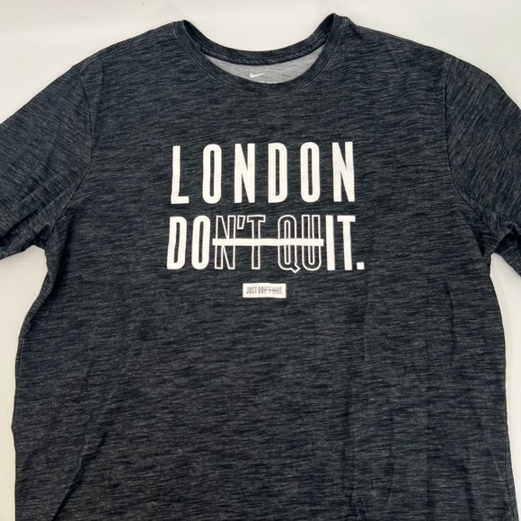 Nike Gray London Dri-Fit Short Sleeve T-Shirt | Size XL - Picture 4 of 5